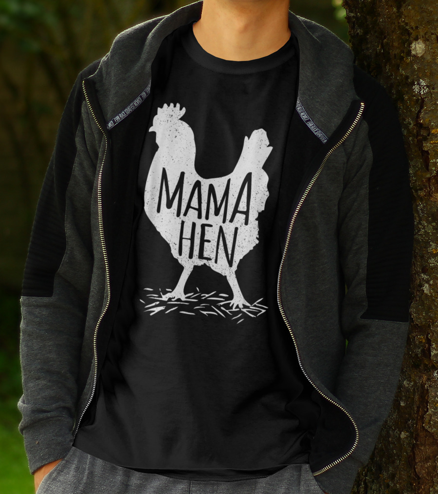 Funny Mother's Day Mama Hen Chicken Mom Farm Rooster T-Shirt