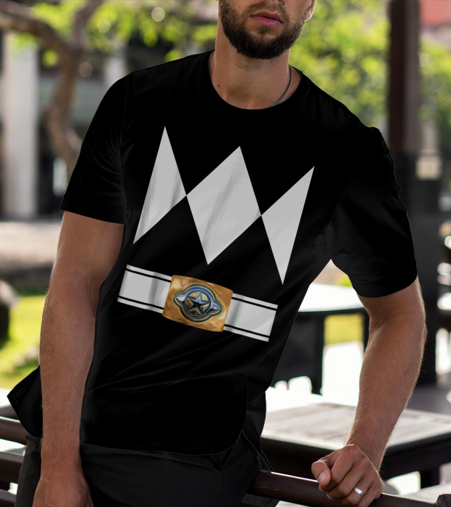 Funny Super Hero Ranger Costume White Diamond Emblem T-Shirt