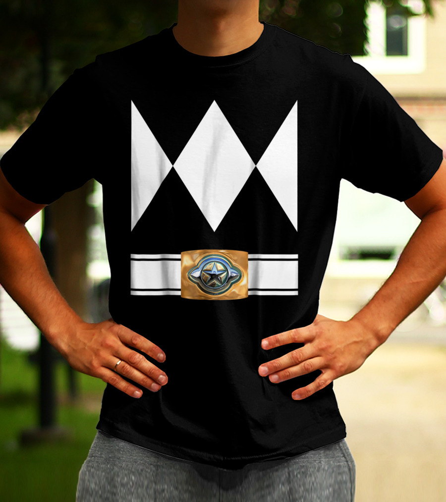 Funny Super Hero Ranger Costume White Diamond Emblem T-Shirt