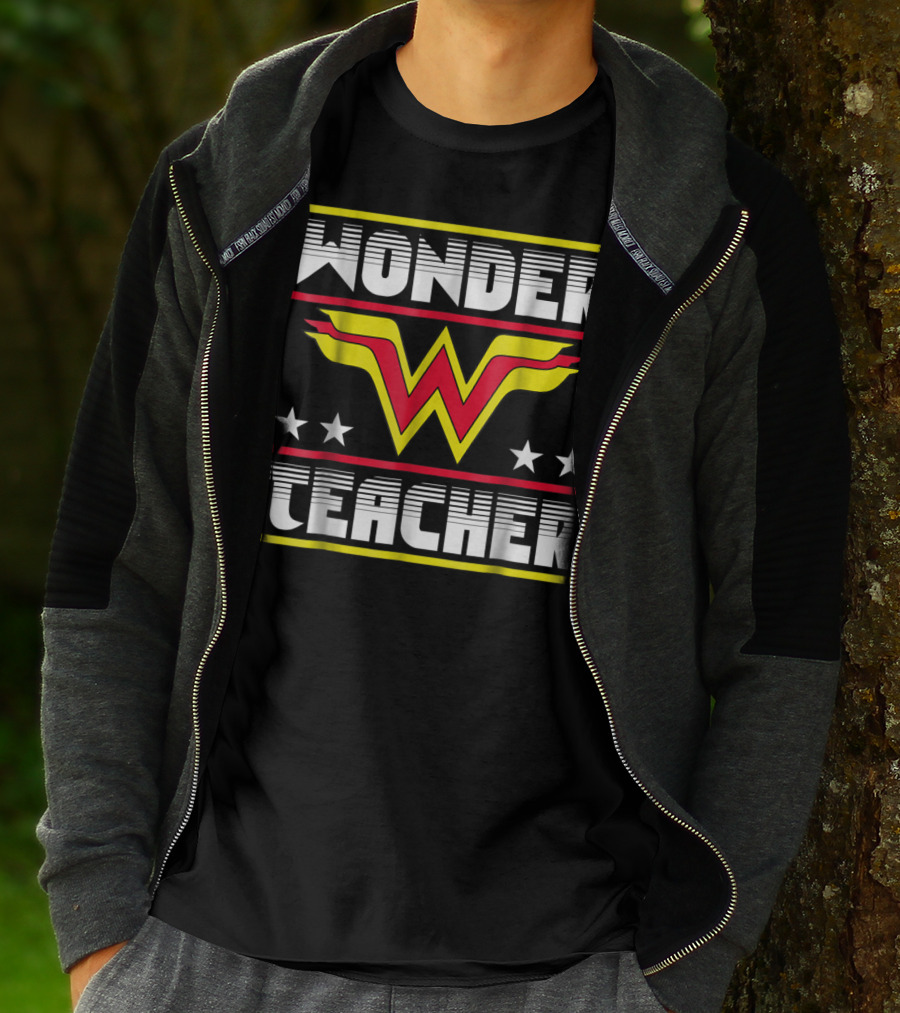 Wonder Teacher Stars W T-Shirt