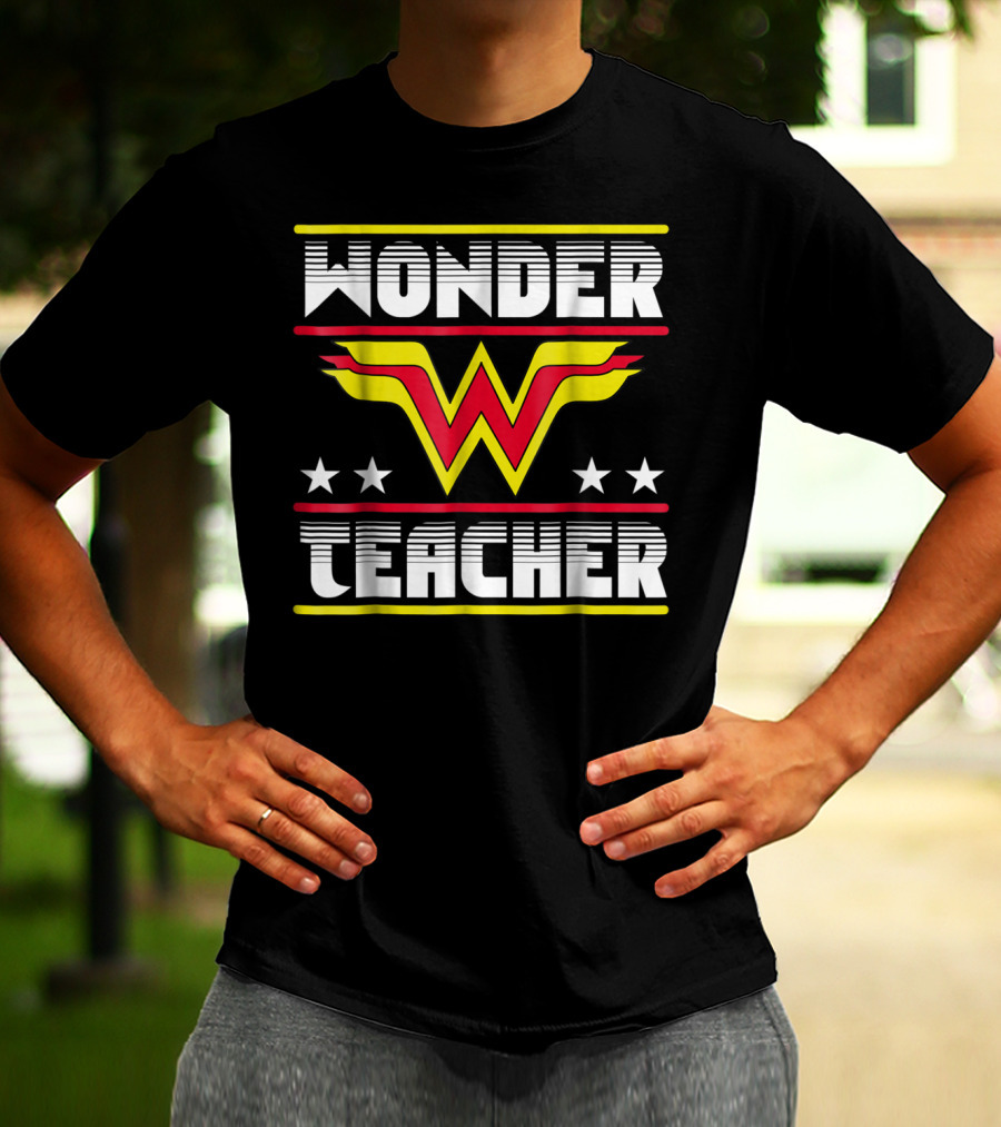 Wonder Teacher Stars W T-Shirt