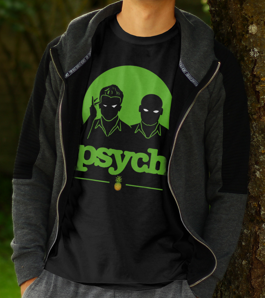 Psych Gus Shawn Spencer Funny Unique Pineapple T-Shirt