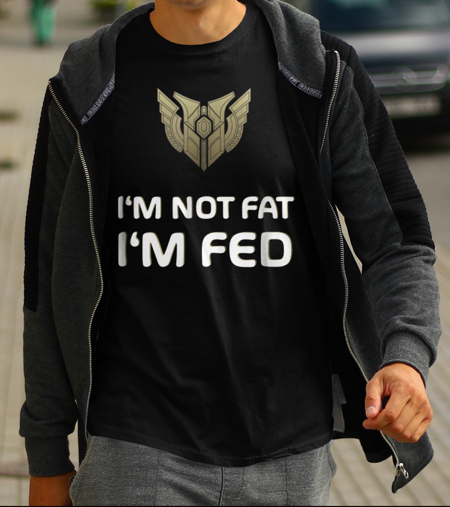 I'm Not Fat I'm Fed Mastery Level 7 Winged T-Shirt