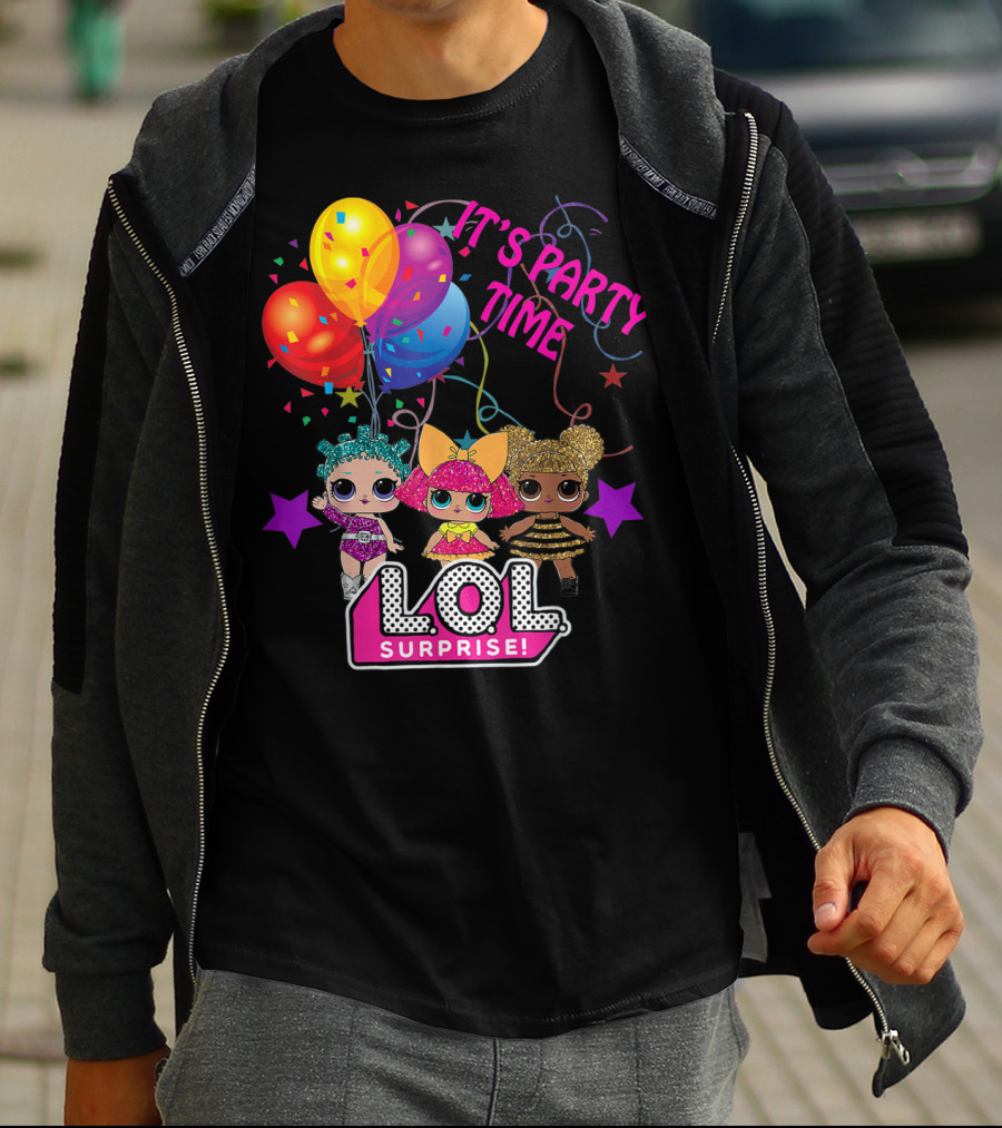 LOL Surprise It's Party Time Balloons And Characters T-Shirt
