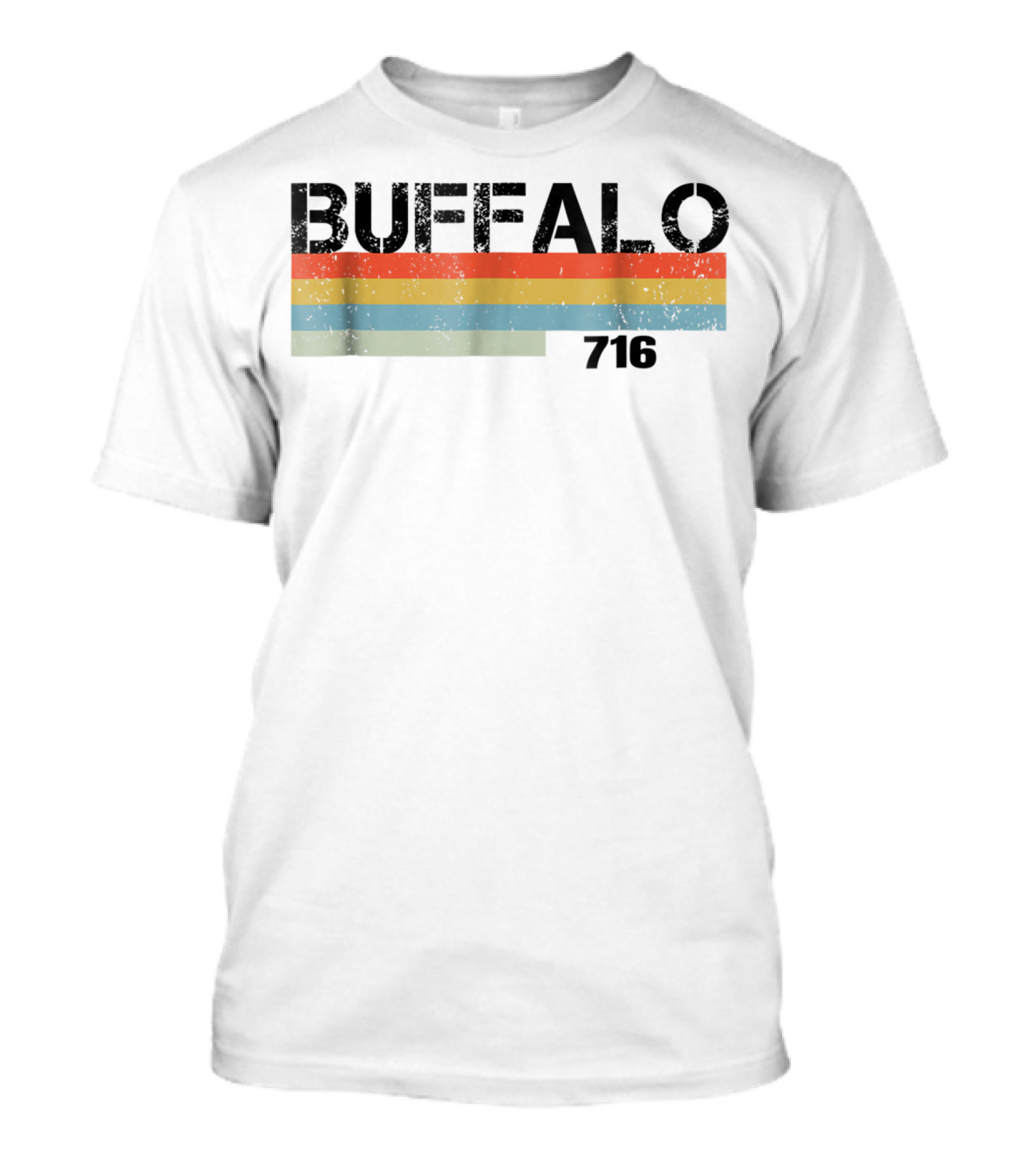 Buffalo 716 Vintage 1980s Striped T-Shirt
