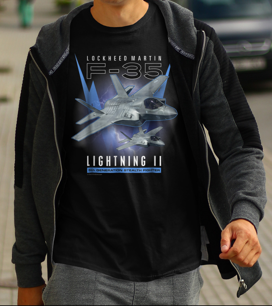 Lockheed Martin F-35 Lightning II 5th Generation Stealth Fighter T-Shirt