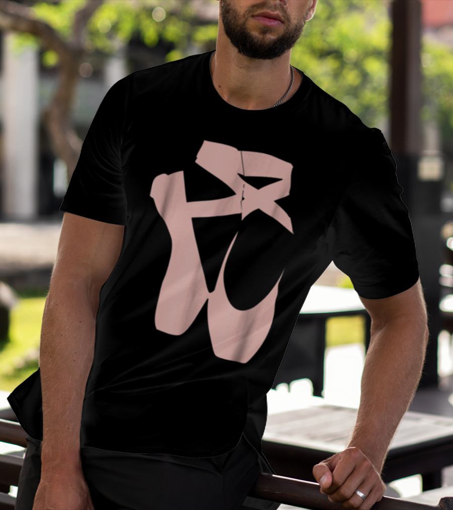 Ballet Dancer Pointe Shoe Ballerina Dancing Barre T-Shirt