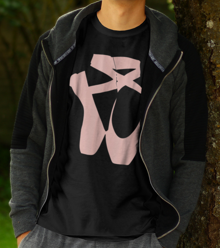 Ballet Dancer Pointe Shoe Ballerina Dancing Barre T-Shirt