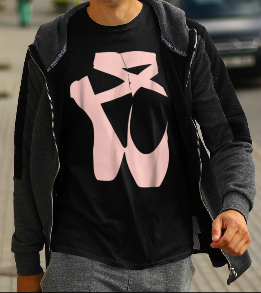 Ballet Dancer Pointe Shoe Ballerina Dancing Barre T-Shirt