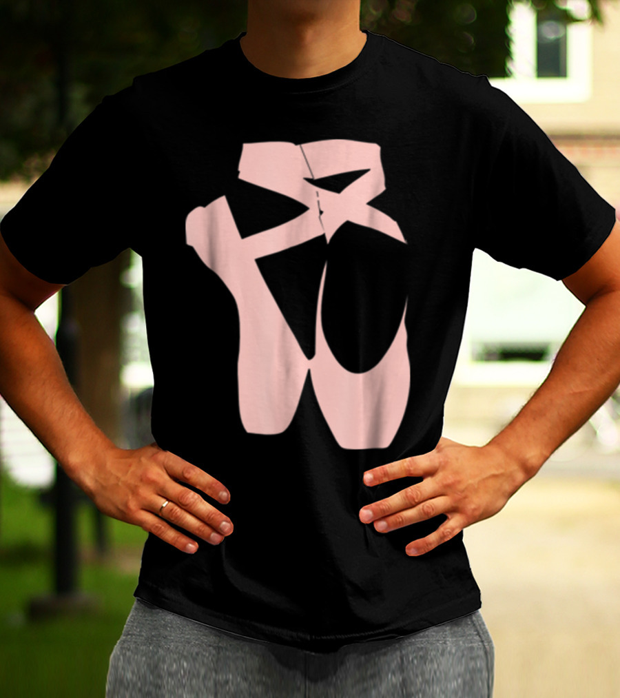 Ballet Dancer Pointe Shoe Ballerina Dancing Barre T-Shirt