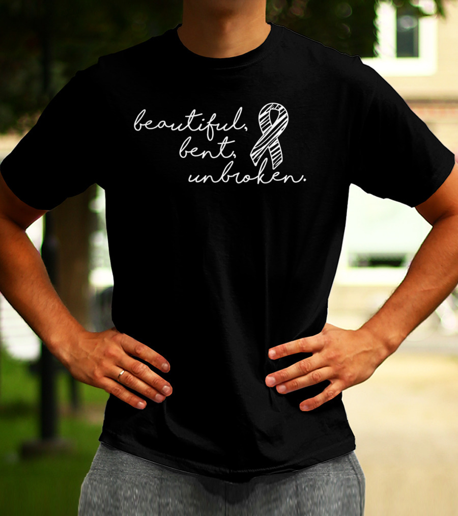 Beautiful Bent Unbroken Ehlers Danlos Awareness T-Shirt