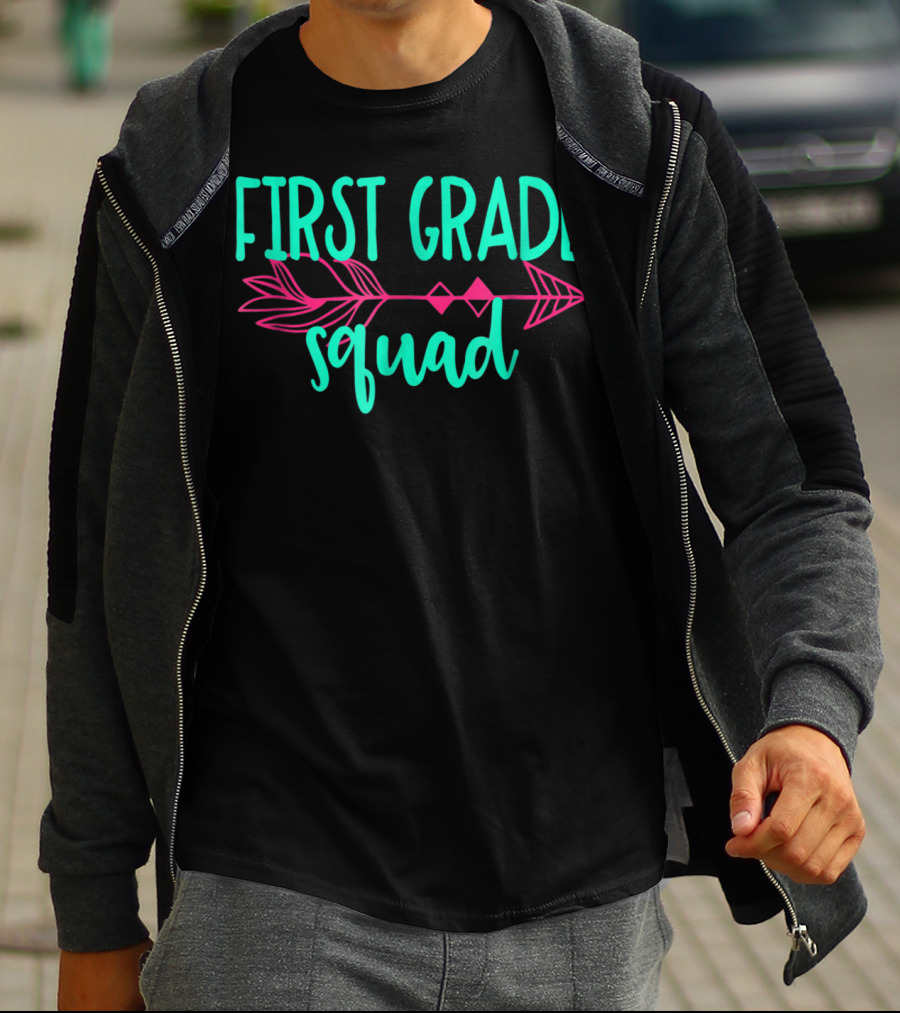 First Grade Squad Arrow Teacher Appreciation T-Shirt