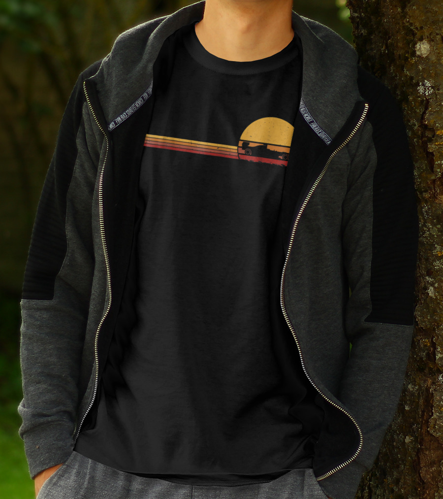 70s Vintage Formula Racing Retro Sunset T-Shirt