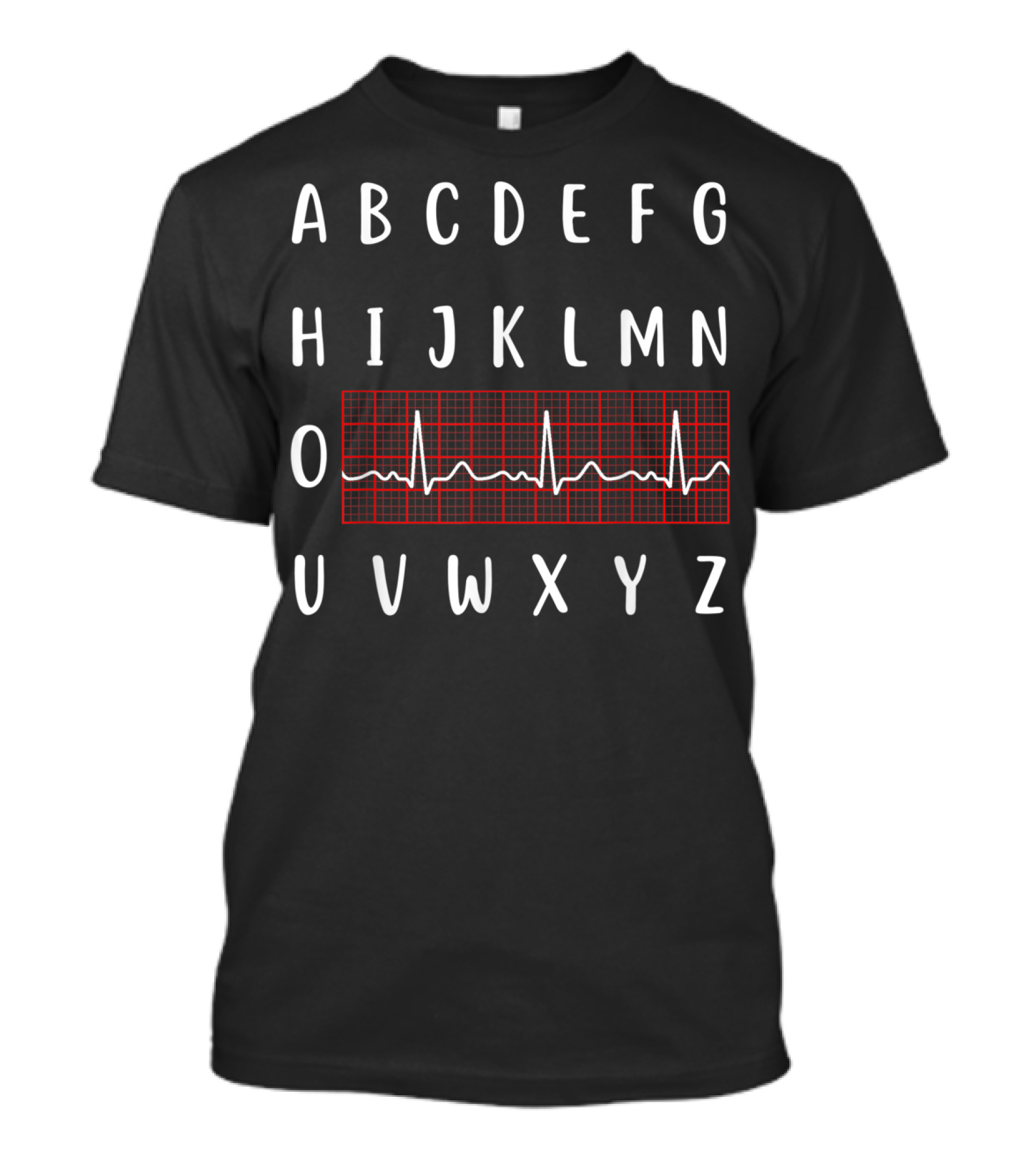 ABC Heartbeat Nurse Alphabet Funny Medical Humor T-Shirt