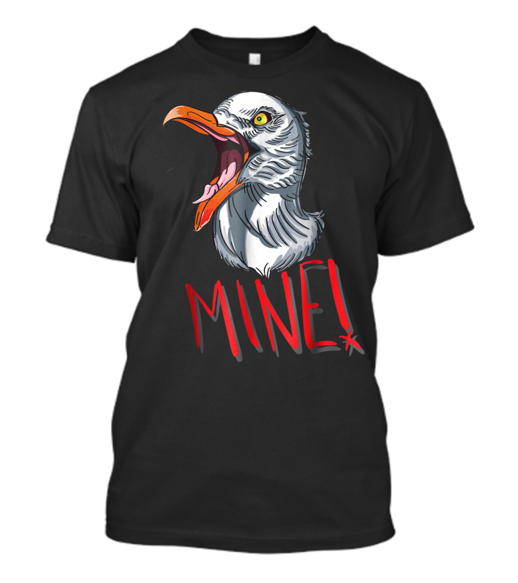 Funny Seagull Mine Save The Beach Chicken Mine T-Shirt
