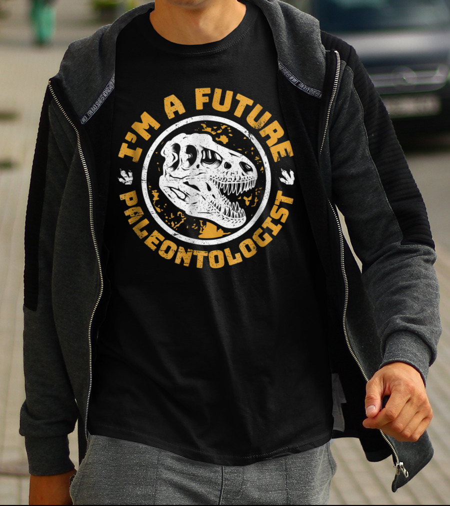 I'm A Future Paleontologist Dinosaur Skull T-Shirt