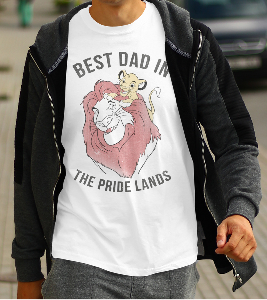 Best Dad In The Pride Lands Disney Lion King Simba Mufasa T-Shirt