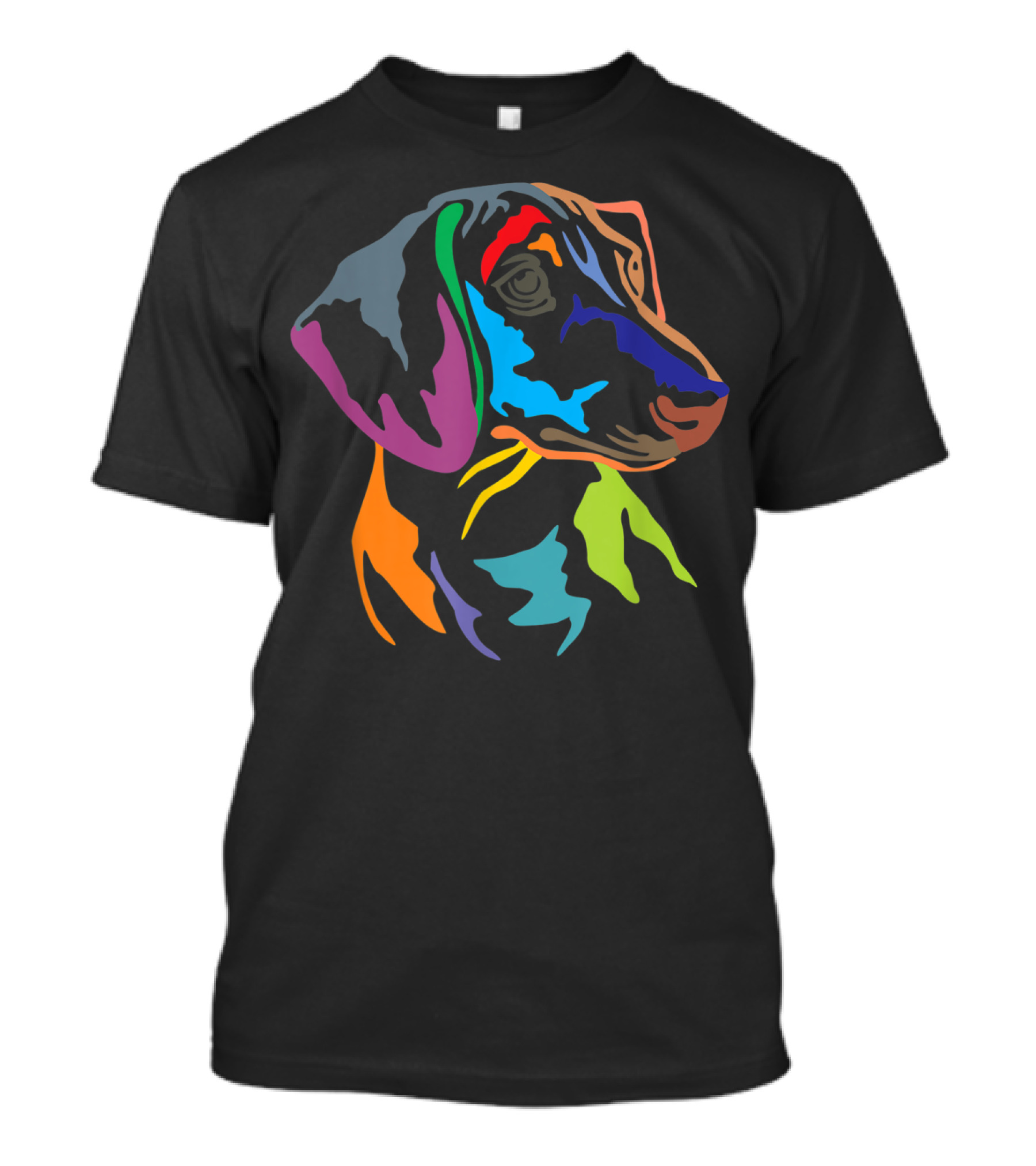 Colorful Happy German Dachshund Pop T-Shirt