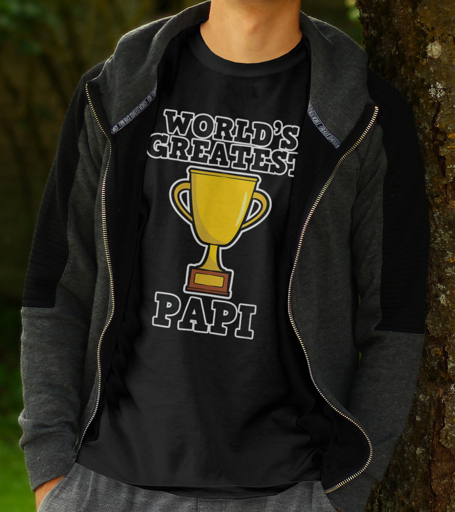 World's Greatest Papi Trophy T-Shirt