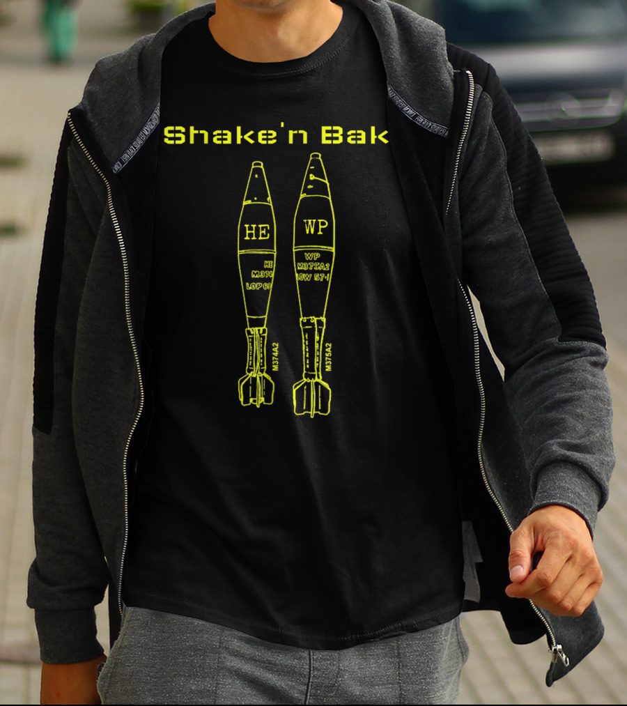 Shake'n Bake Mortarman 0311 0341 11B 11C Infantry HE WP M722A2 M722A3 T-Shirt