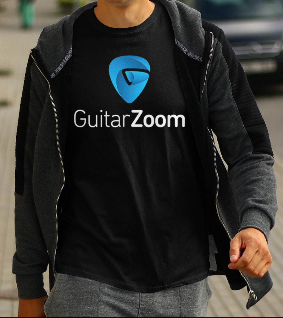 GuitarZoom Pick Pocket Guitar Players Emblem T-Shirt