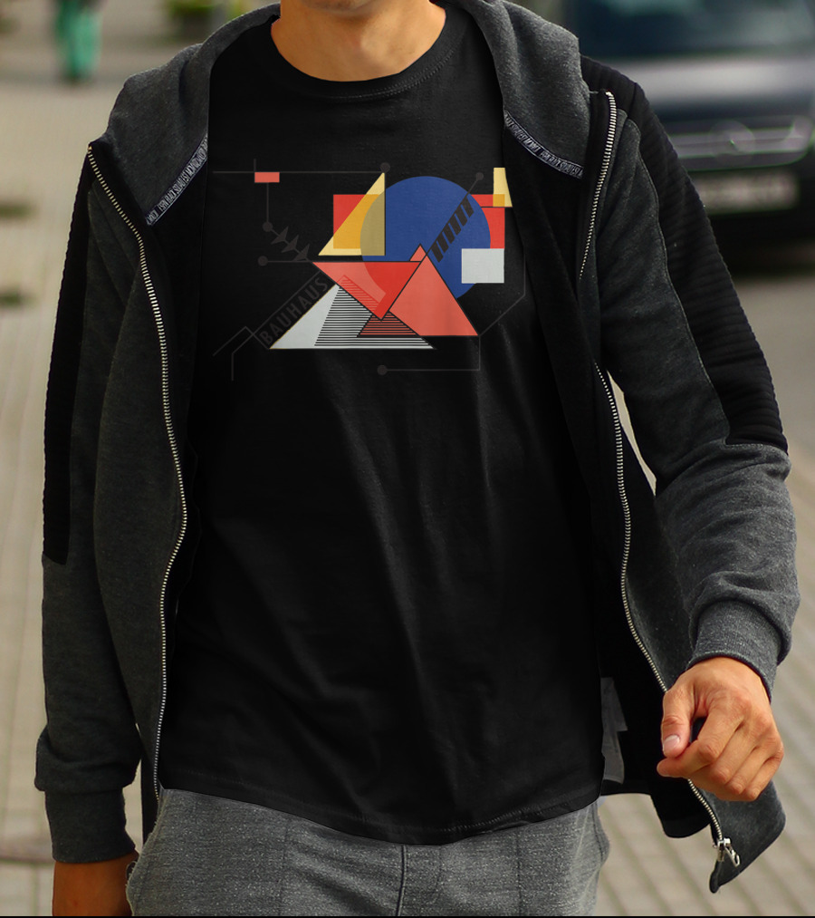 Bauhaus Movement Geometric Abstract 1919 Reproduction T-Shirt