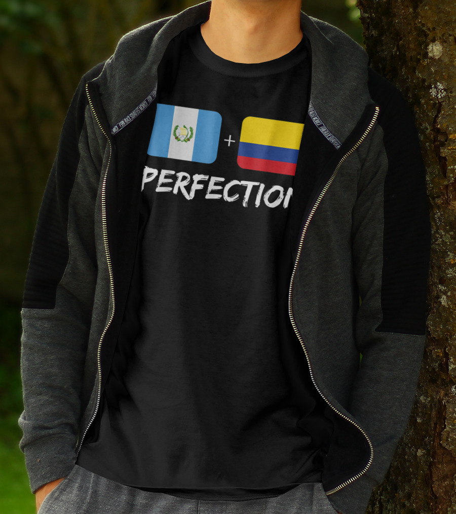 Guatemalan Flag Plus Colombian Flag Equals Perfection T-Shirt