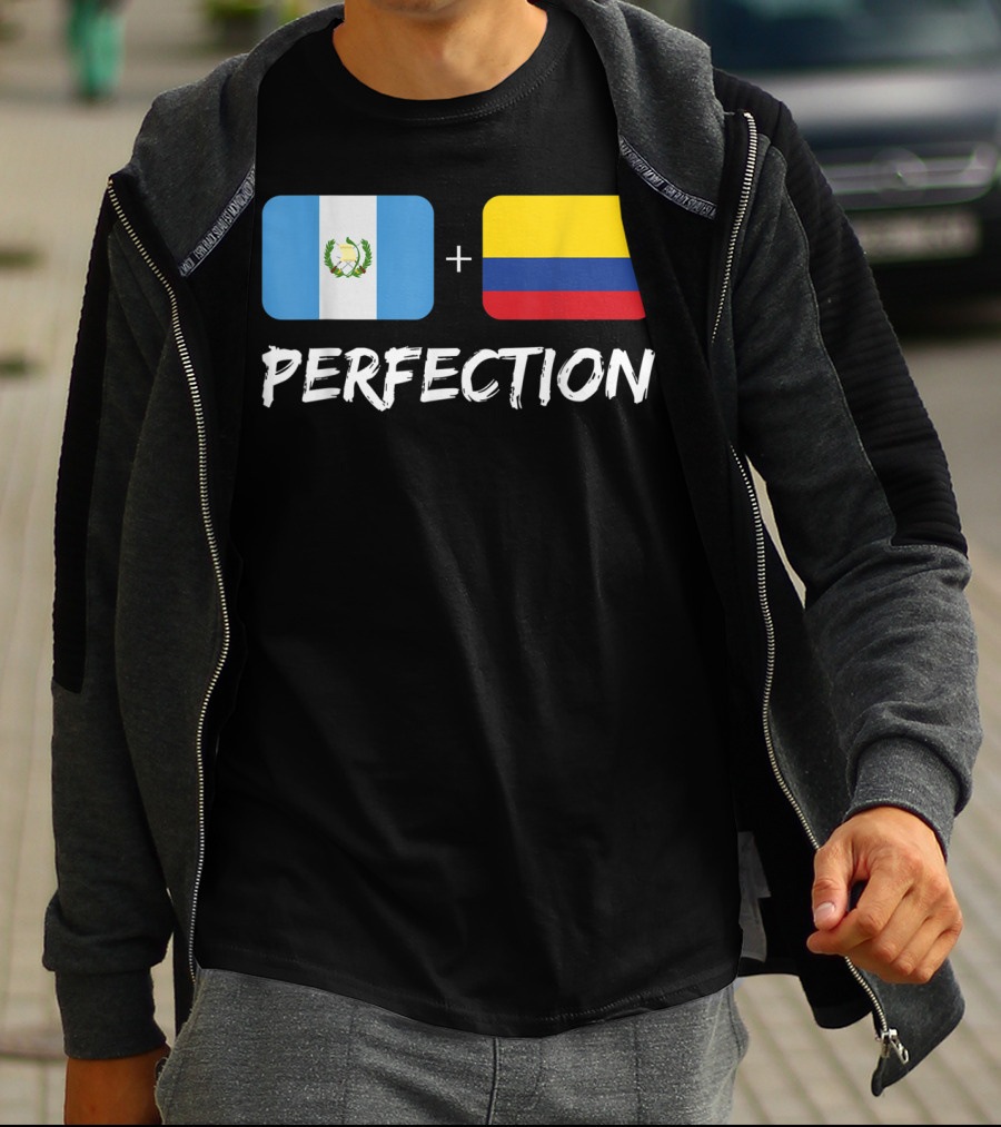 Guatemalan Flag Plus Colombian Flag Equals Perfection T-Shirt