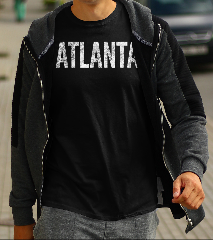 Atlanta Distressed Vintage Look T-Shirt