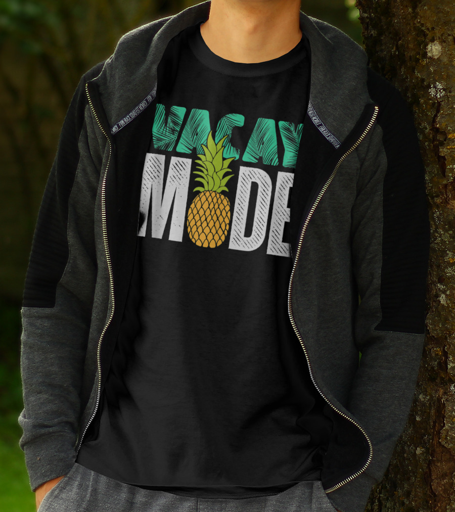 Vacay Mode Funny Pineapple Cool Summer Fruit Berry Lover T-Shirt