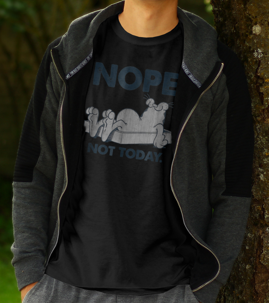 Nope Not Today Garfield T-Shirt
