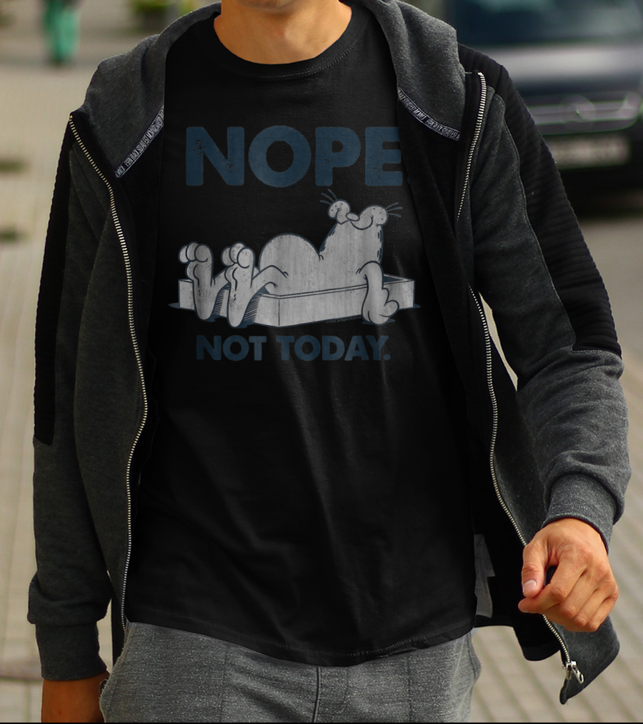 Nope Not Today Garfield T-Shirt