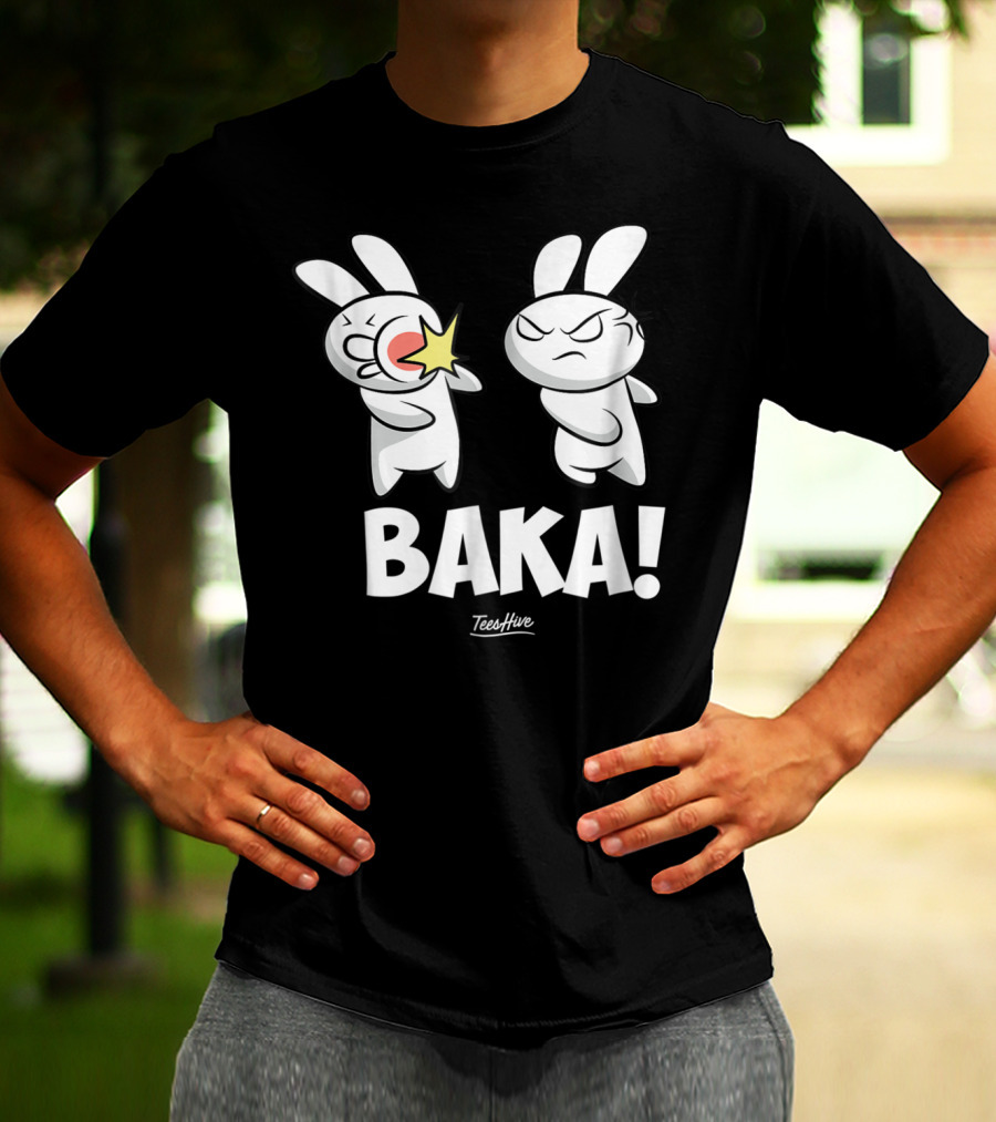 Baka Anime Rabbit Slap Funny Japanese Anime Lover T-Shirt