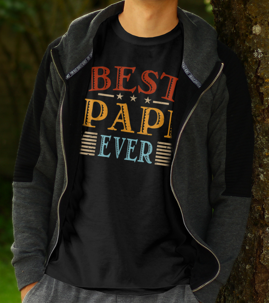 Best Papi Ever Father's Day Dad Grandpa Papa T-Shirt