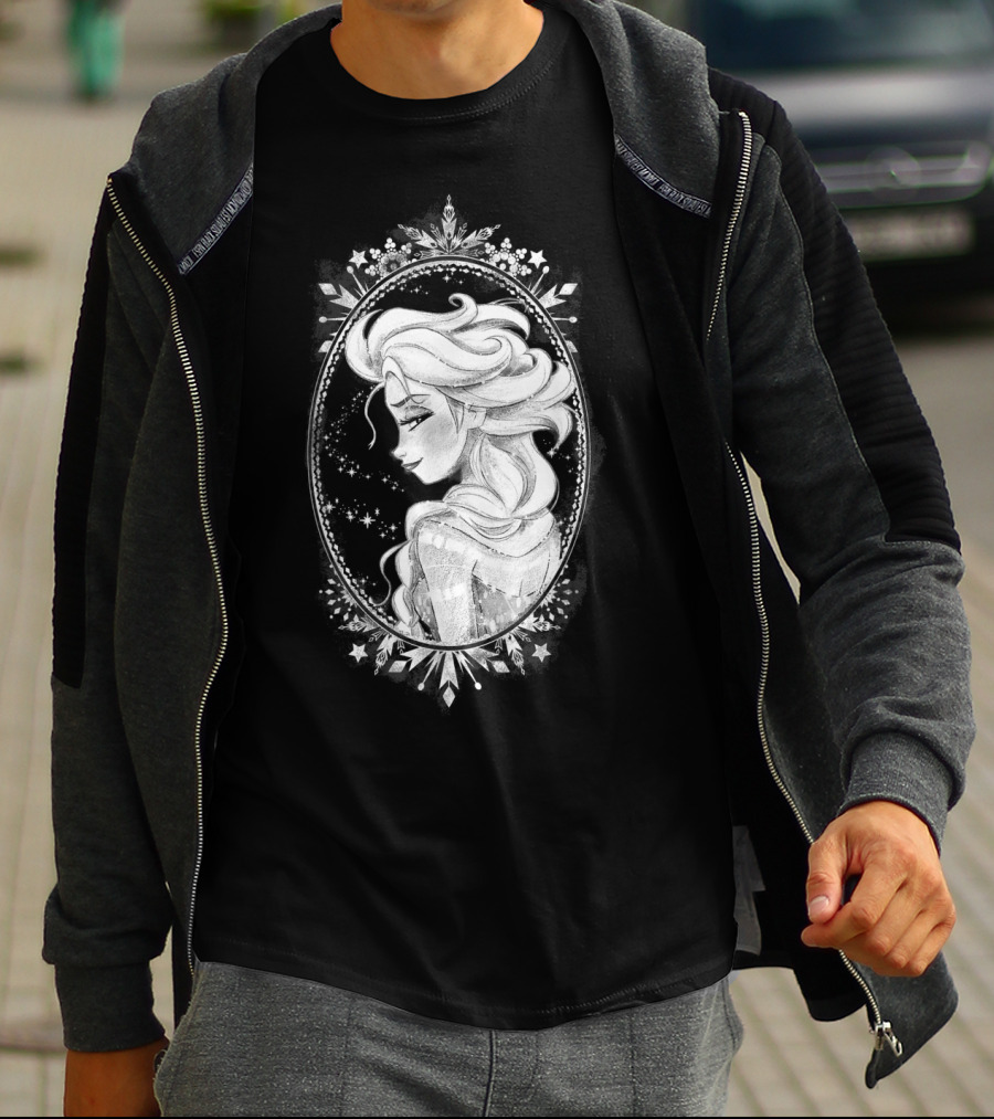 Frozen Elsa Sketch Snowflakes Disney T-Shirt