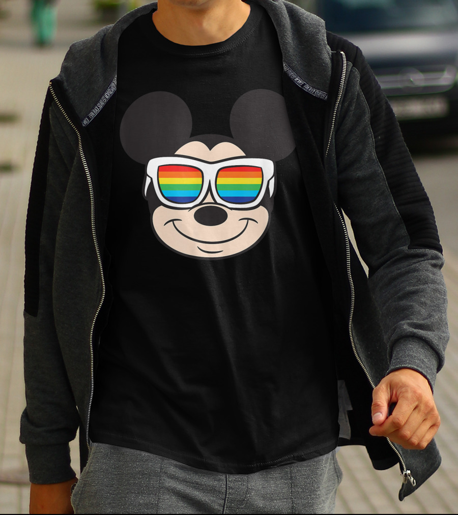 Mickey Mouse Rainbow Sunglasses Disney T-Shirt