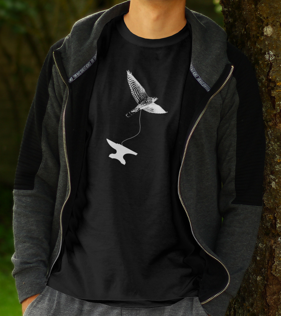 Heavy Falcon Anvil Flight Comedy T-Shirt