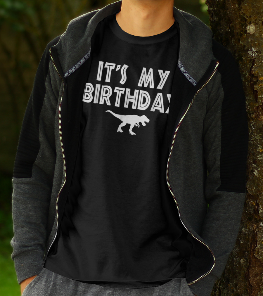 It's My Birthday With Dinosaur Rex T-Shirt