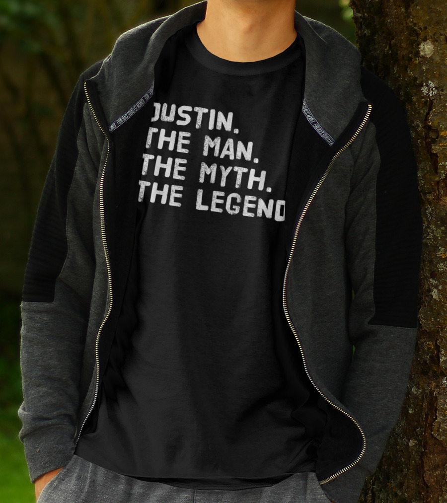 Justin The Man The Myth The Legend T-Shirt