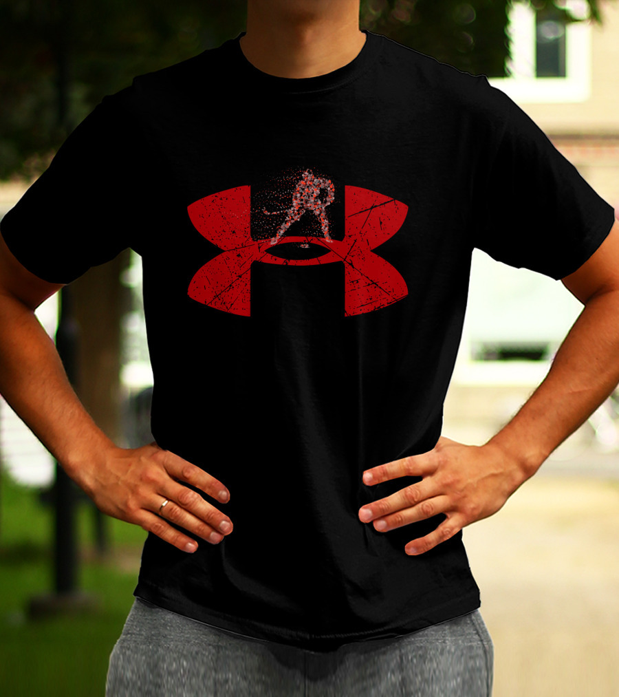 Under Armour Hockey Logo Player Silhouette T-Shirt