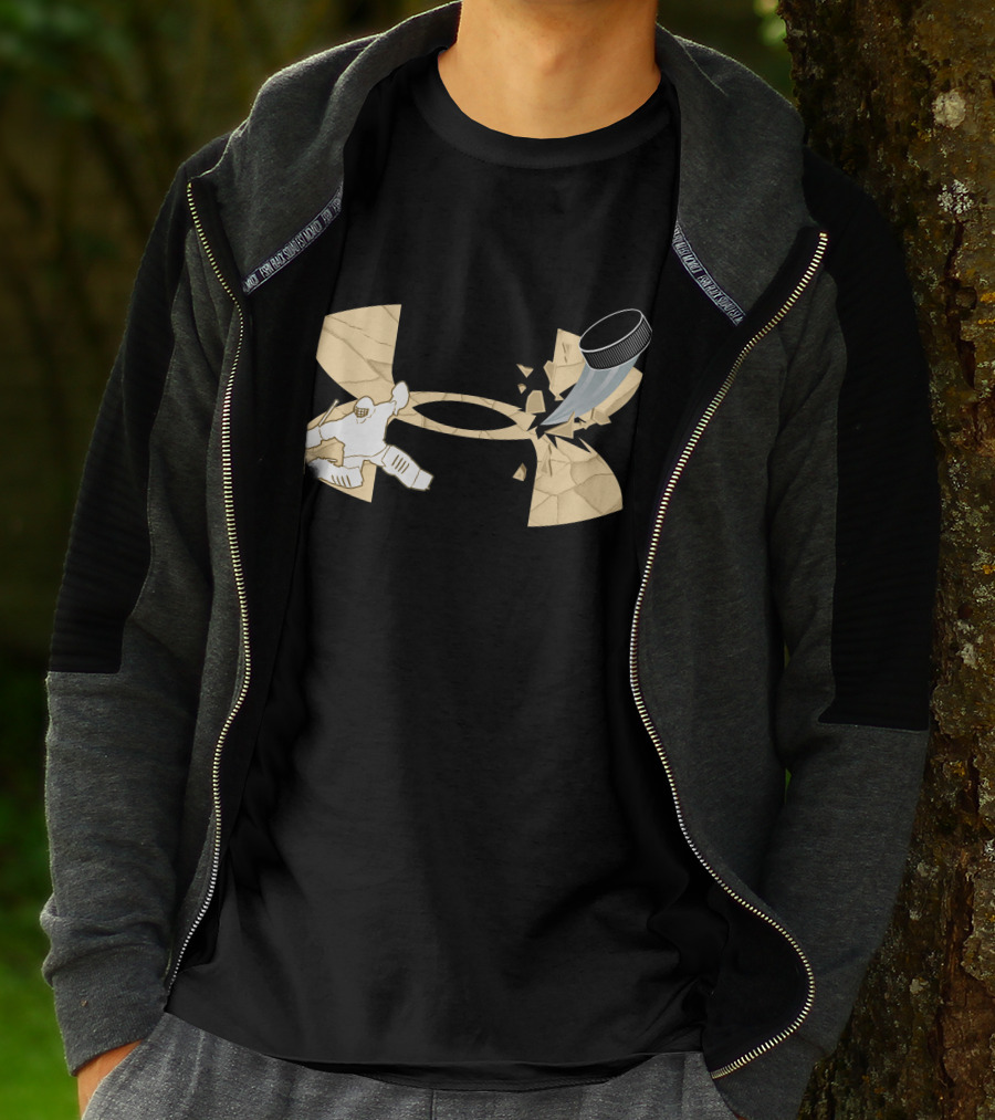 Under Armour Hockey Goalie And Puck T-Shirt
