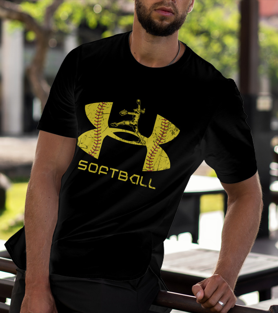 Softball Pitcher Yellow T-Shirt