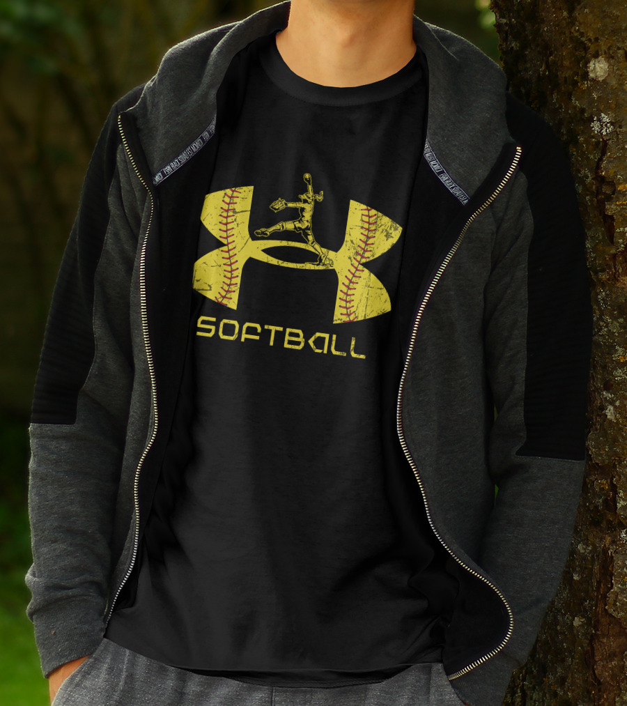Softball Pitcher Yellow T-Shirt