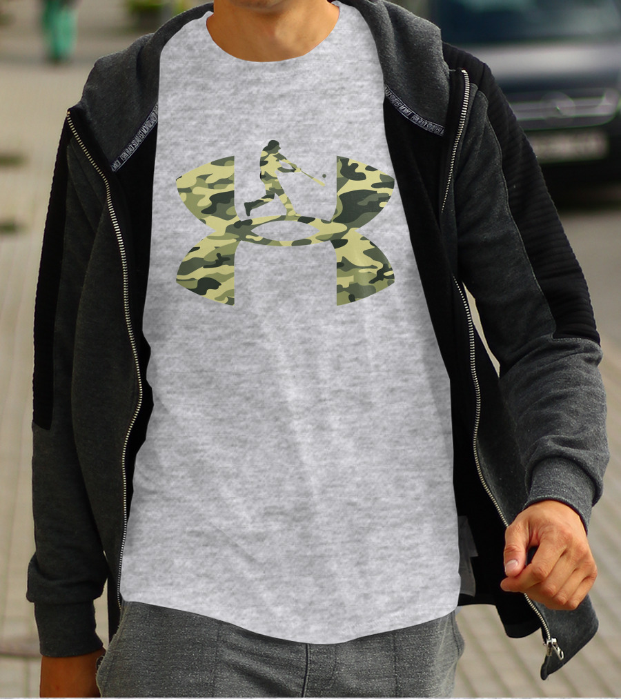 Under Armour Camo Baseball T-Shirt