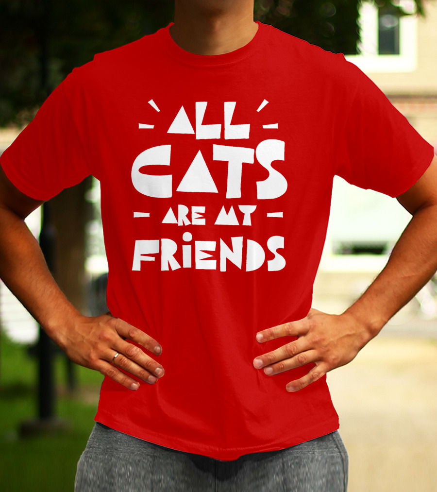 All Cats Are My Friends Cat Lover T-Shirt