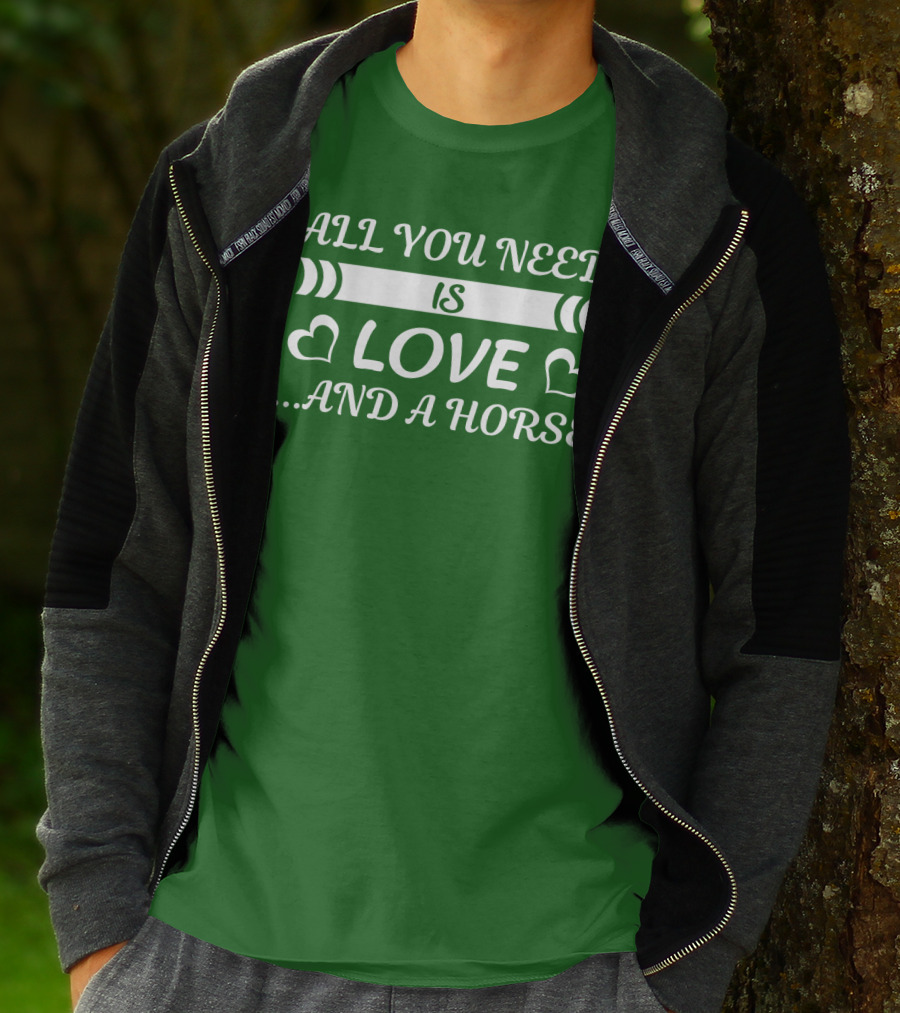 All You Need Is Love And A Horse All I Want For Christmas Are Gains T-Shirt