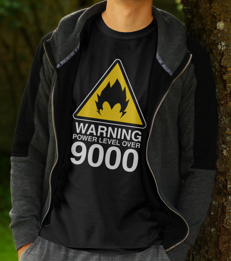 WARNING POWER LEVEL OVER 9000 T-Shirt