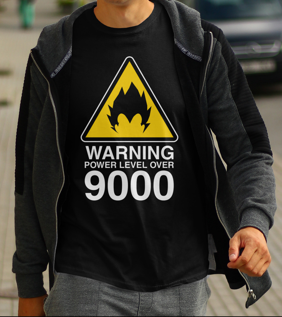 WARNING POWER LEVEL OVER 9000 T-Shirt