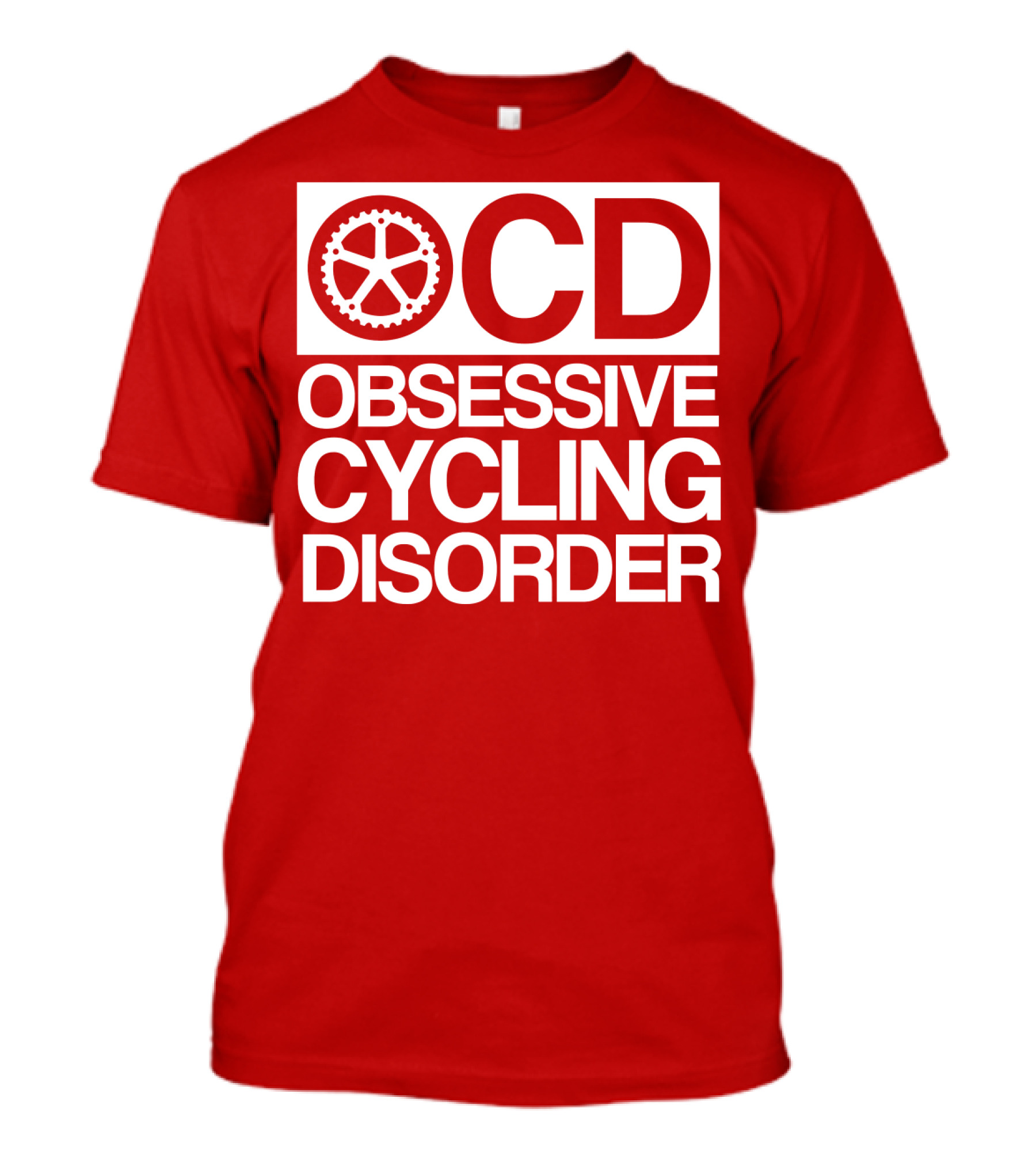 OCD Obsessive Cycling Disorder Gearwheel T-Shirt