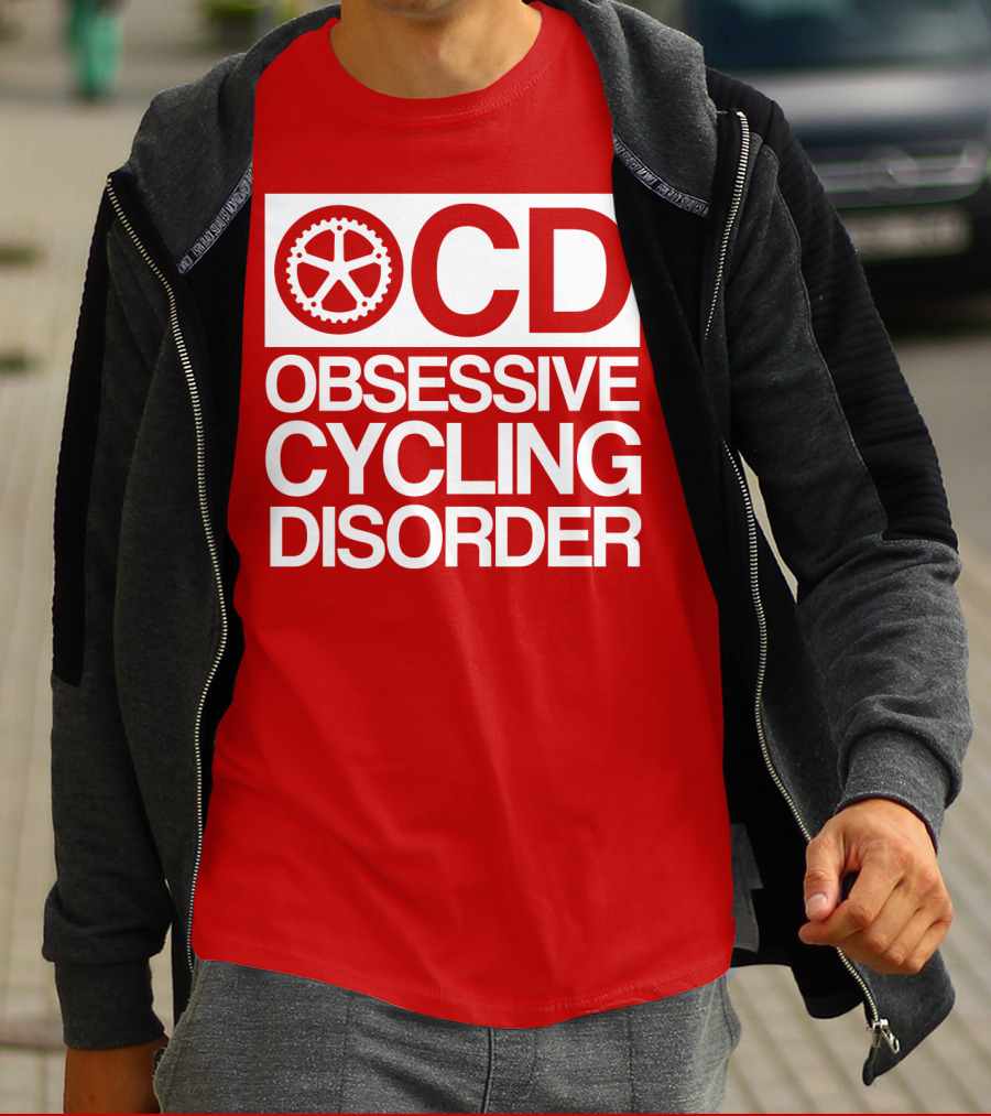 OCD Obsessive Cycling Disorder Gearwheel T-Shirt